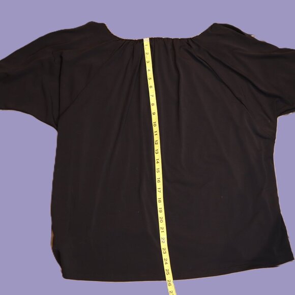 Michael Kors Navy Chain-Neck Blouse – Size 2X (NWT) - Picture 8 of 9